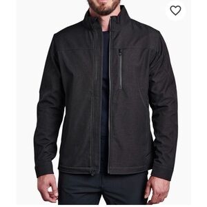 KUHL Men's Black Wind Water-Resistant Jacket Color Gotham Size Large